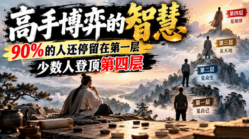 付费文章：高手博弈的智慧，90%的人还停留在第一层，少数人登顶第四层-网创百晓生