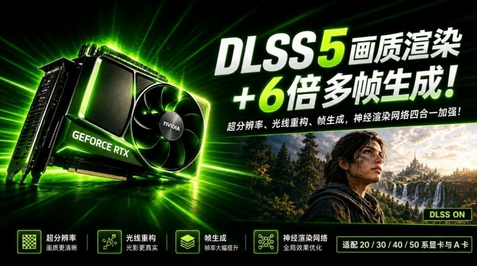 一键游戏画质提升！DLSS 5支持20/30/40/50系显卡及A卡，老显卡这次也能享受到，DLSS5-Swapper-邪修侠 - 演示