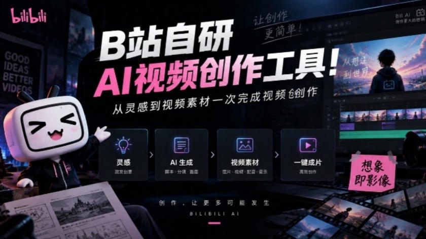B站自研AI视频创作工具！不会写剧本、拆分镜？也可从灵感到视频素材一次完成视频创作，updream-邪修侠 - 演示