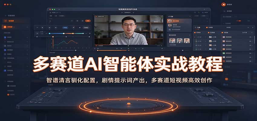 多赛道AI智能体实战教程：智谱清言驯化配置，剧情提示词产出，多赛道短视频高效创作-副业资源网