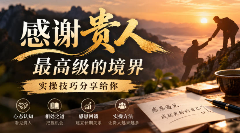 某公众号付费文章：感谢贵人最高级的境界，实操技巧分享给你-邪修侠