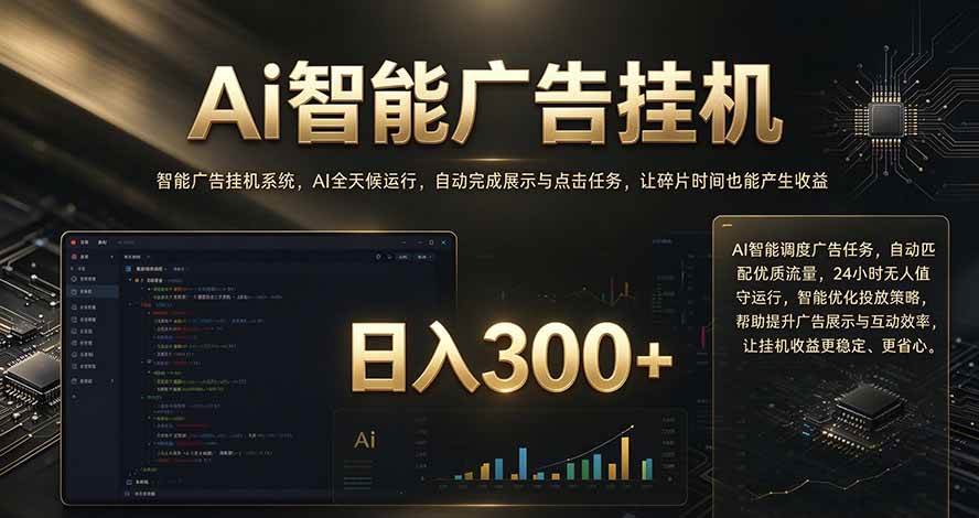 （20888期）闲置设备别闲置，AI 广告自动化任务，看懂少走弯路-怪兽网创俱乐部