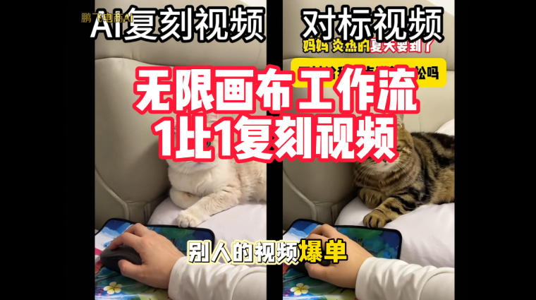 宠物带货视频复刻,无限画布工作流1比1,不用拍摄、不用布景、不用真人出镜,几分钟就能做出一条专业带货视频-邪修侠