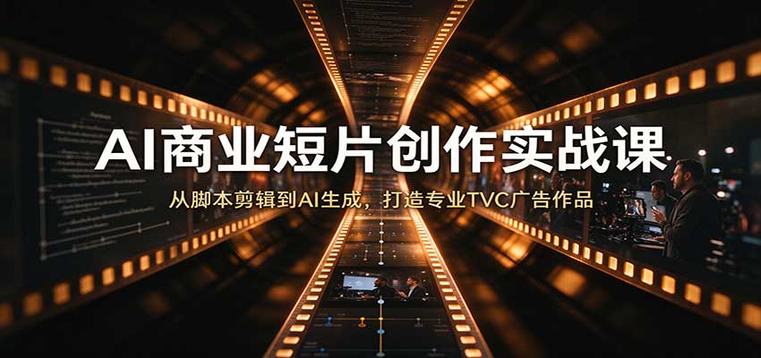 AI商业短片创作实战课:从脚本剪辑到AI生成,打造专业TVC广告作品-邪修侠