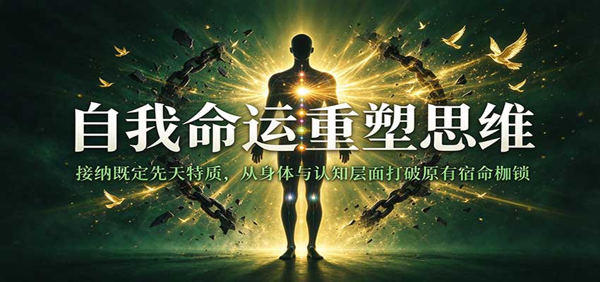 自我命运重塑思维：接纳既定先天特质，从身体与认知层面打破原有宿命枷锁-怪兽网创俱乐部