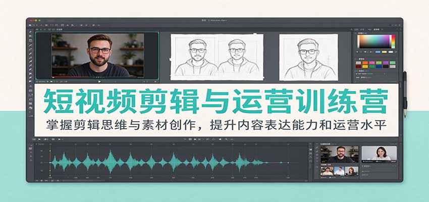 短视频剪辑与运营训练营：掌握剪辑思维与素材创作，提升内容表达能力和运营水平-邪修侠 - 演示