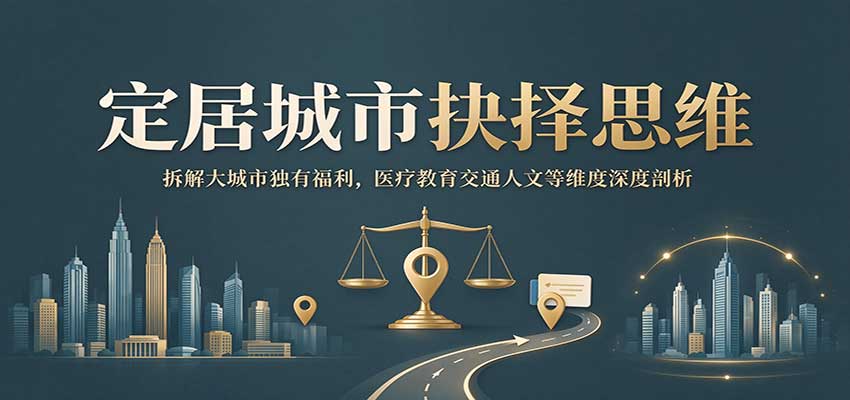 定居城市抉择思维：拆解大城市独有福利，医疗教育交通人文等维度深度剖析-怪兽网创俱乐部