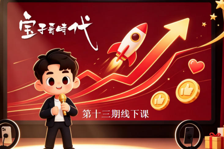 宝子哥抖音直播第13期VIP线下课9月5-6日，26年最值得看的直播课程，快速突破直播间流量瓶颈，打造高效起号闭环（20小时完整版）-邪修侠 - 演示