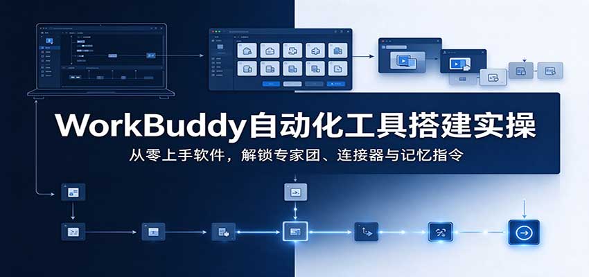 WorkBuddy自动化工具搭建实操：从零上手软件，解锁专家团、连接器与记忆指令-邪修侠