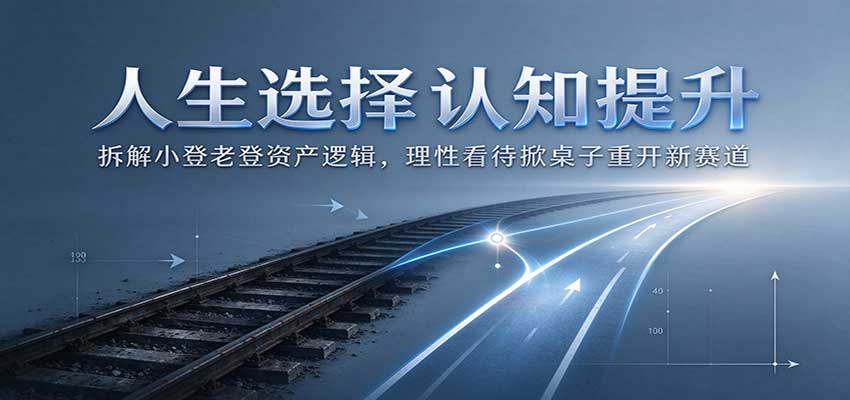 人生选择认知提升：拆解小登老登资产逻辑，理性看待掀桌子重开新赛道-邪修侠