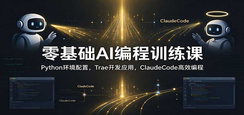 零基础AI编程训练课:Python环境配置,Trae开发应用,ClaudeCode高效编程-邪修侠 - 演示
