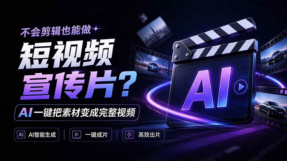（21150期）我跪下来了！不会剪辑也能做短视频宣传片？ AI 一键把素材变成完整视频，真是神奇，OpenFilm 超省事-多课资源站
