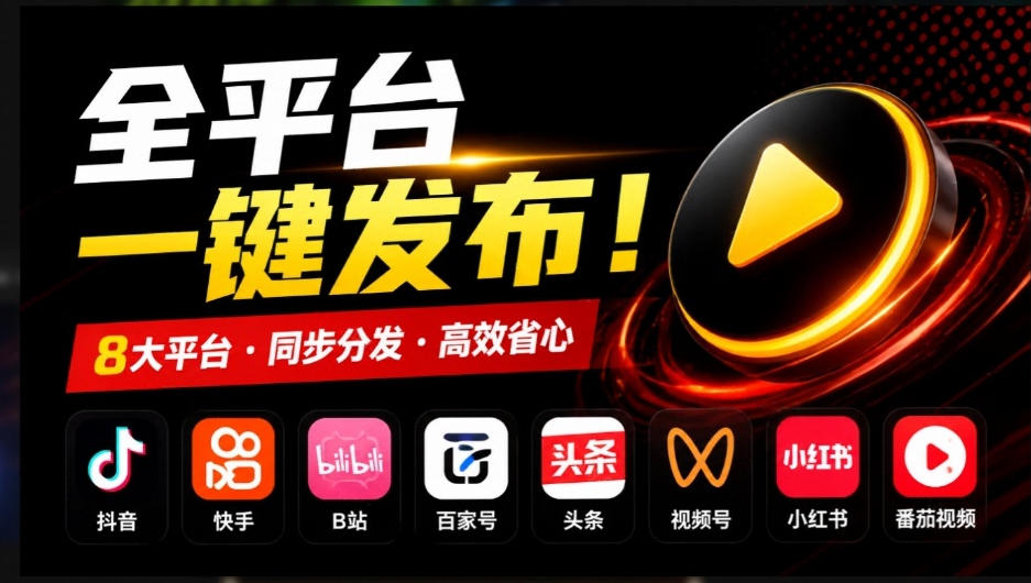 一条视频要发七八个平台，这太麻烦了？自媒体矩阵账户批量发布工具来了！开源且免费MatrixMedia-怪兽网创俱乐部