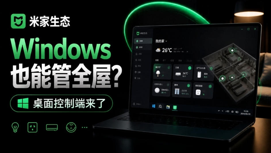 Windows电脑也能管全屋？这下真省心，米家生态桌面控制端来了，Github最新开源，MiHome-Windows-怪兽网创俱乐部