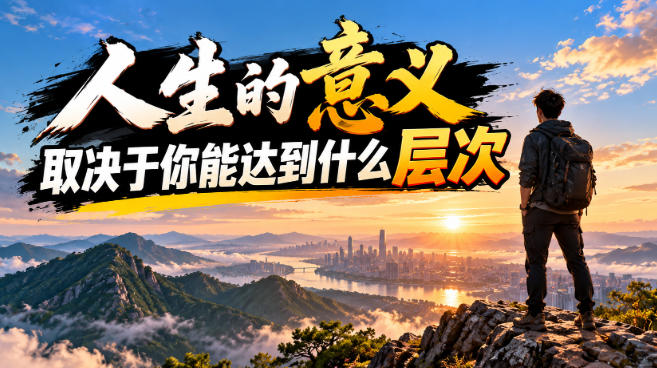 某公众号付费文章:人生的意义,取决于你能达到什么层次