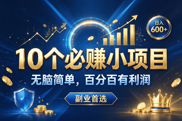 （21260期）10个必赚的米小项目，超级简单，百分百赚米，副业首选，日入500+-羽桐社资源站