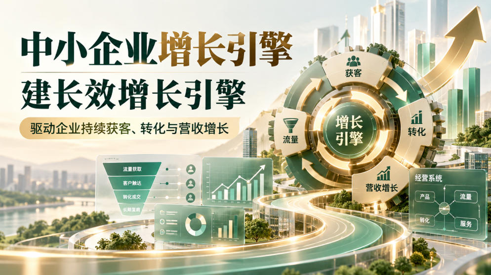 中小企业增长引擎，建长效增长引擎，驱动企业持续获客、转化与营收增长-羽桐社资源站