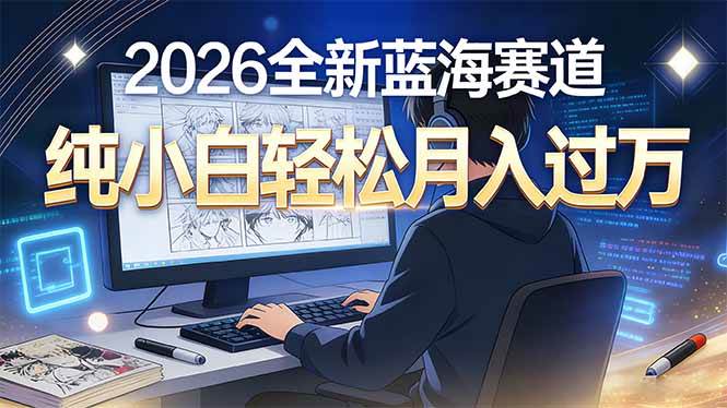 （16781期）2026年全新蓝海赛道，纯小白轻松月入过万-网亿资源平台