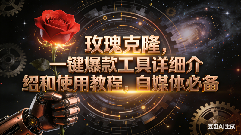 （16792期）玫瑰克隆工具，自媒体必备，一键爆款工具详细介绍和使用教程-网亿资源平台