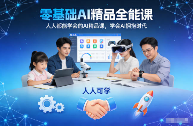 零基础AI精品全能课,人人都能学会的AI精品课,学会AI拥抱时代-邪修侠 - 演示