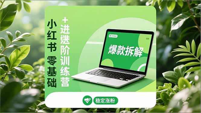（16801期）小红书零基础+高阶训练营：安全养号、爆款拆解、长效运营，实现稳定涨粉与变现-网亿资源平台