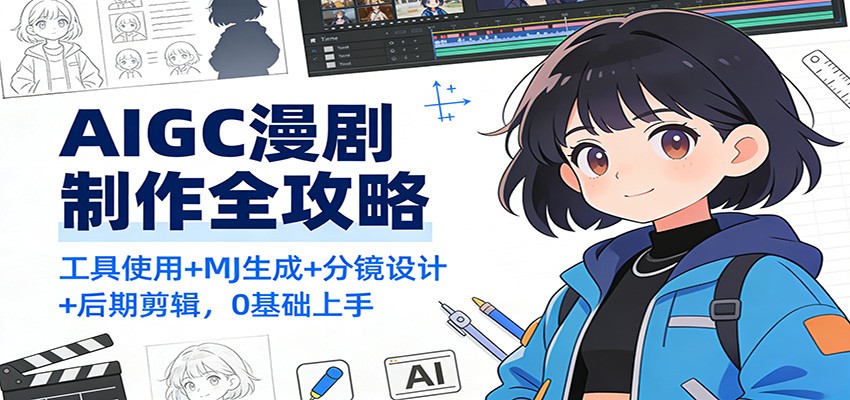 AIGC漫剧制作全攻略：工具使用+MJ生成+分镜设计+后期剪辑，0基础上手-邪修侠 - 演示