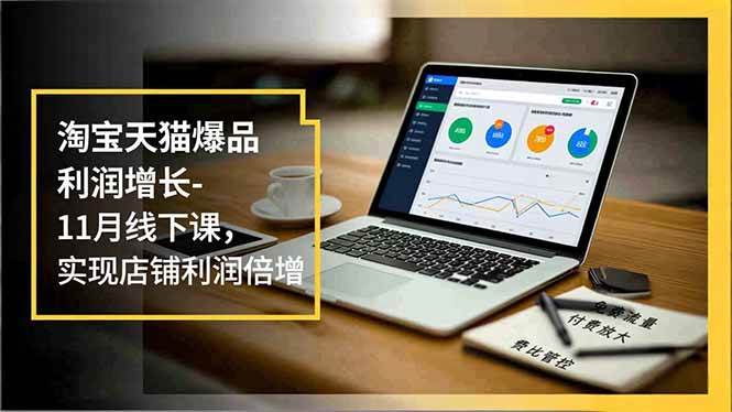（16824期）淘宝天猫爆品利润增长-11月线下课，免费流量、付费放大、费比管控，实现店铺利润倍增-网亿资源平台