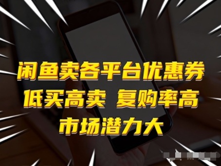 闲鱼卖各平台优惠券，低买高卖，复购率高，市场潜力大-邪修侠 - 演示
