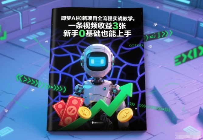 即梦AI拉新项目全流程实战教学，一条视频收益3张，新手0基础也能上手-邪修侠 - 演示