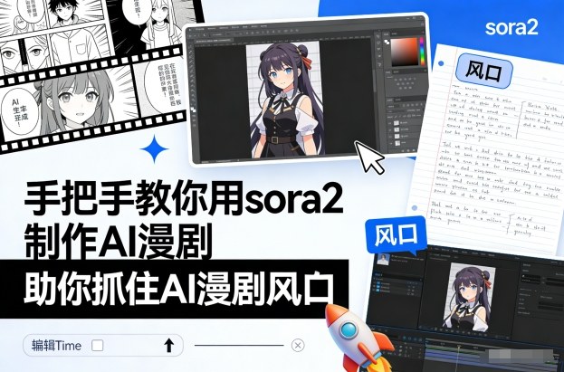 手把手教你用sora2制作AI漫剧，助你抓住AI漫剧风口-邪修侠 - 演示