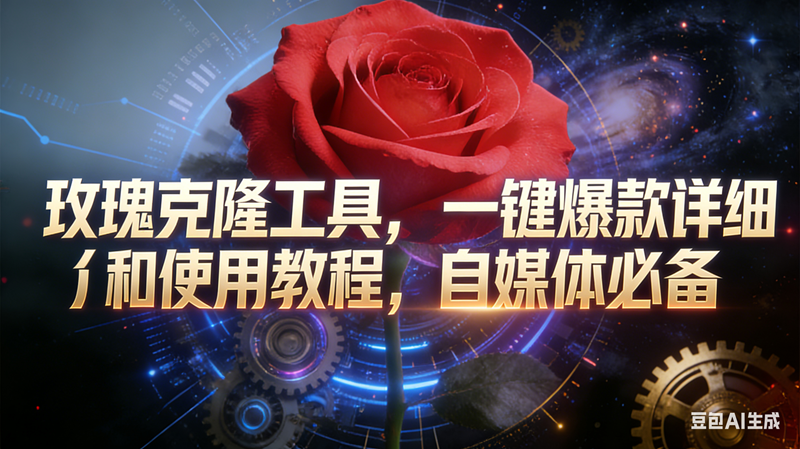 （16837期）玫瑰克隆工具，鲁大魔ai，自媒体必备神器，一键爆款，详细介绍，和使用教程-网亿资源平台