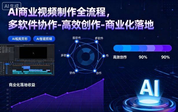 AI商业视频制作全流程2期，多软件协作-高效创作-商业化落地（更新）-邪修侠 - 演示