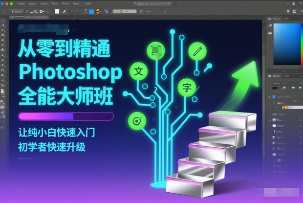 从零到精通Photoshop全能大师班，让纯小白快速入门，初学者快速升级-邪修侠 - 演示