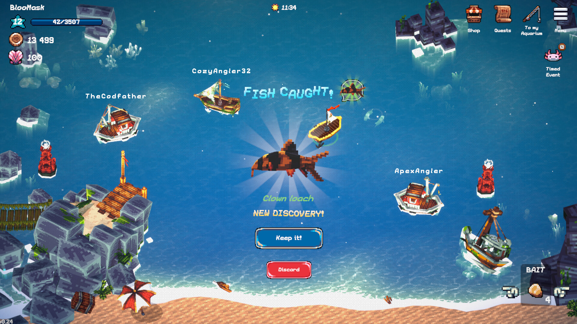 全球鱼友俱乐部:放置好时光/Tiny Aquarium: Social Fishkeeping 全球鱼友俱乐部:放置好时光/Tiny Aquarium: Social Fishkeeping