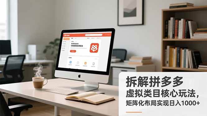 （16906期）拆解拼多多虚拟类目核心玩法，矩阵化布局实现日入1000+-网亿资源平台