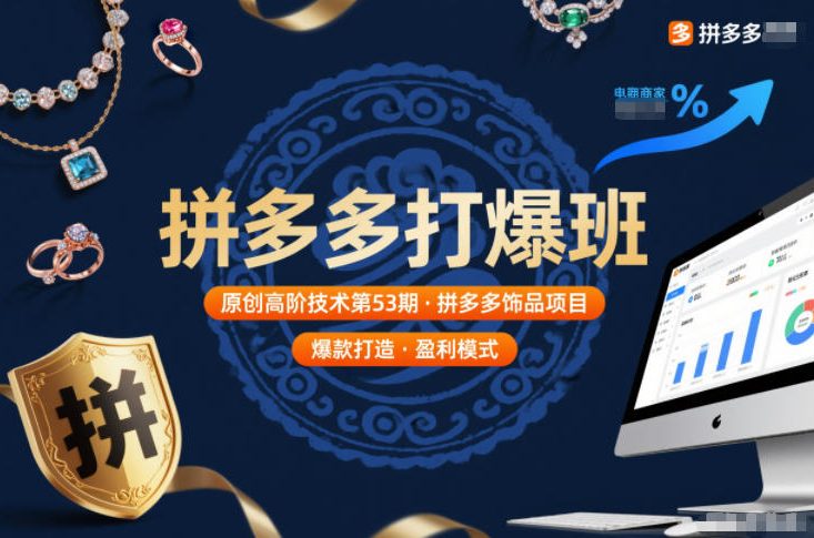 拼多多打爆班原创高阶技术第53期，拼多多饰品项目-邪修侠 - 演示