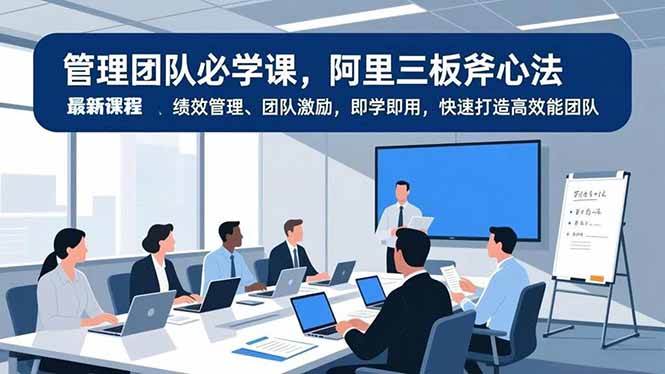 （16929期）管理团队必学课，阿里三板斧心法、绩效管理、团队激励，即学即用，快速打造高效能团队-网亿资源平台