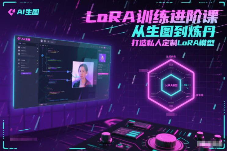 LoRA训练进阶课，从生图到炼丹，打造私人定制LoRA模型-网亿资源平台