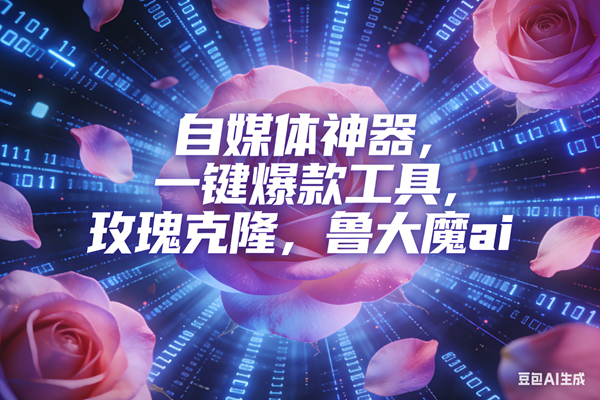 （16949期）ai鲁大魔，自媒体必备的软件，玫瑰克隆神器，一键爆款，详细教程-网亿资源平台