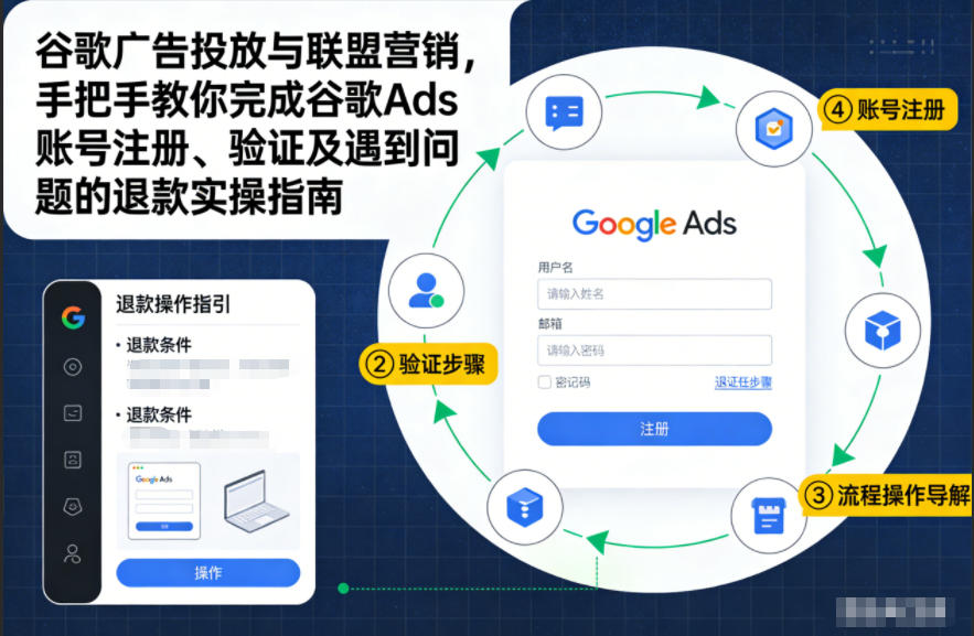 谷歌广告投放与联盟营销,手把手教你完成谷歌Ads账号注册、验证及遇到问题的退款实操指南-邪修侠