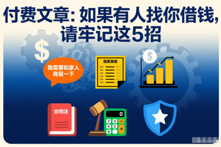 付费文章：如果有人找你借钱，请牢记这5招-网亿资源平台