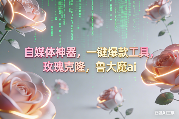 （16957期）ai鲁大魔，自媒体必备的软件，玫瑰克隆神器，一键爆款，详细教程-网亿资源平台