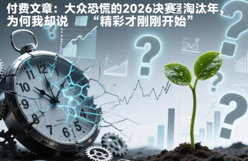 付费文章：大众恐慌的2026决赛淘汰年，为何我却说“精彩才刚刚开始”？-邪修侠