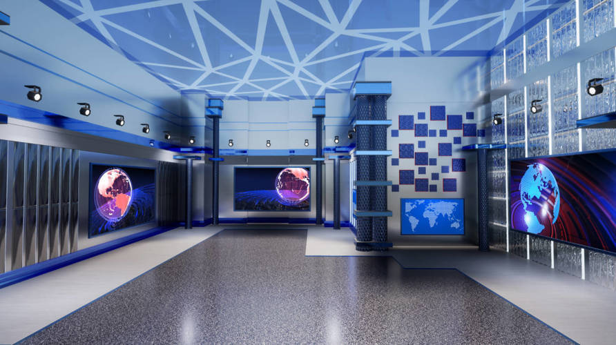 虚拟演播厅绿幕背景素材-网亿资源平台