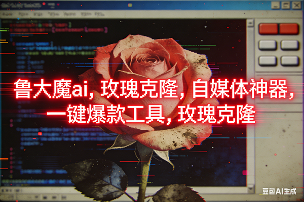 （16971期）ai鲁大魔，自媒体必备的软件，玫瑰克隆神器，一键爆款，详细教程-网亿资源平台