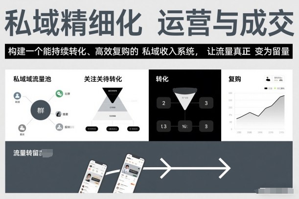 私域精细化运营与成交，构建一个能持续转化、高效复购的私域收入系统，让流量真正变为留量-邪修侠 - 演示