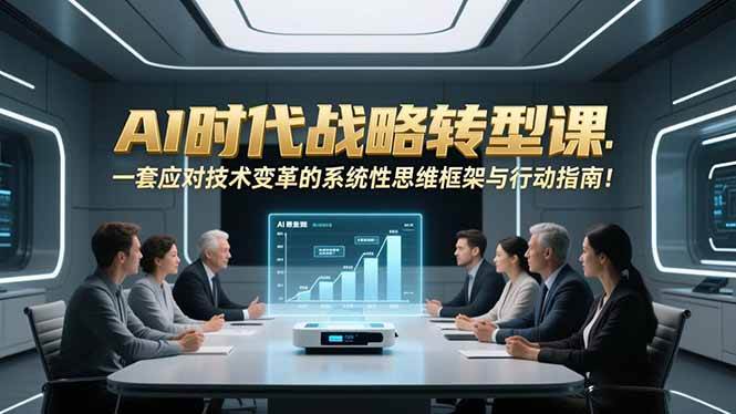 （16989期）AI时代战略转型课：一套应对技术变革的系统性思维框架与行动指南！-网亿资源平台
