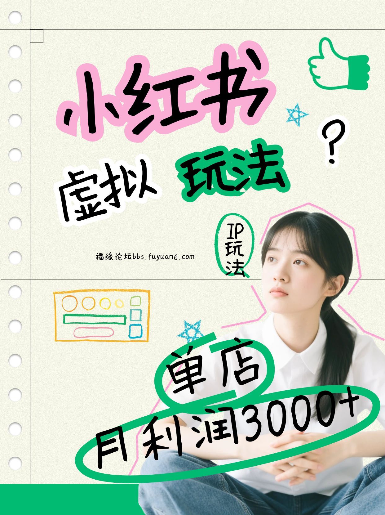 小红书虚拟玩法（铺货流和单品玩法），单店月利润3000+，IP打法+原创商品（0违规）-网亿资源平台