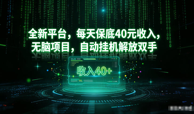 最新看广平台，每天保底30-4米，无脑项目，自动挂G解放双手【揭秘】-邪修侠 - 演示