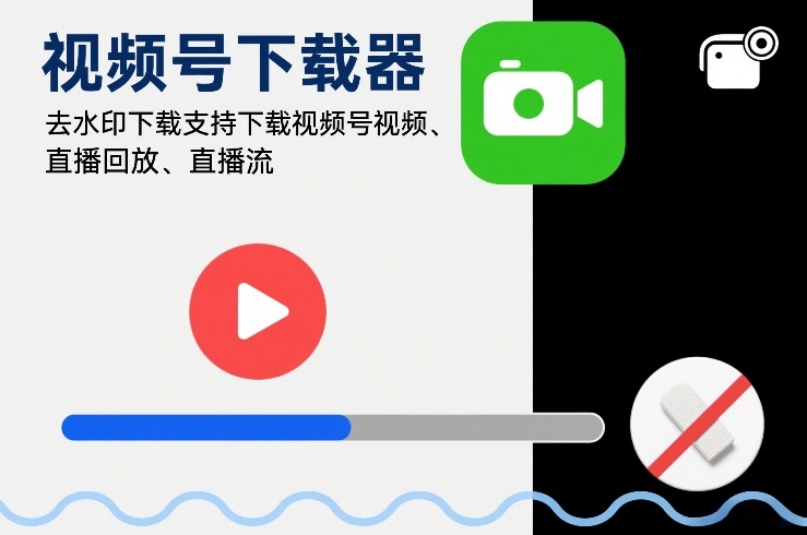 视频号下载器，去水印下载，支持下载视频号视频、直播回放、直播流-网亿资源平台
